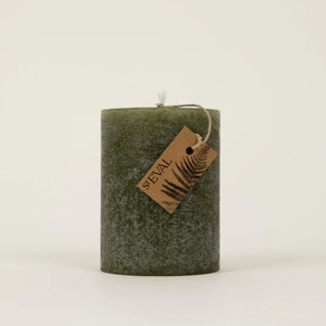 St Eval Granite & Moss Fragranced Colour Pillar Candle